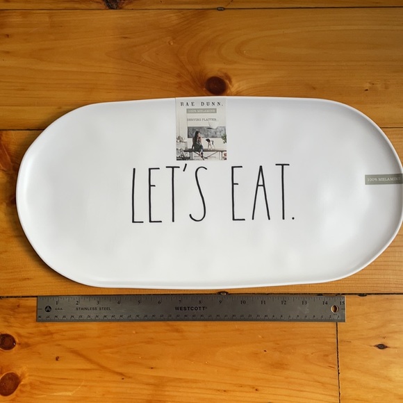 Rae Dunn “Let’s Eat” Serving Platter - Picture 2 of 5